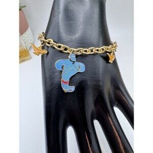 Vintage Childrens Disney Aladdin charm bracelet 6.1/2" - Pretty Disney Charm